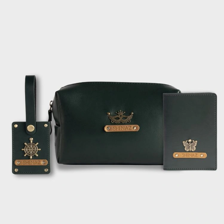 Personalized Passport Cover, Travel Pouch and Luggage Tag